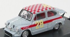 Brumm Fiat 600 Abarth 1000 N 28 4h Di Monza 1966 Steinmetz 1:43 Sivá červená