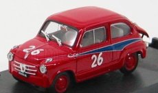 Brumm Fiat 600 Abarth 750 N 26 Mille Miglia 1956 D.cogna 1:43 Červená