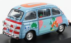 Brumm Fiat 600d Multipla - Graziano Rossi Motorhome 1960 1:43 svetlomodrá