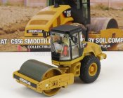 Dm-models Caterpillar Catcs56 Rullo Vibrante Monotamburo - Schiacciasassi - drvič kameňa - hladký bubon vibračný zhutňovač pôdy 1:87 žltá čierna