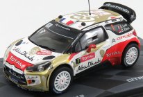 Edicola Citroen Ds3 Wrc Total Abu Dhabi N 1 Winner Rally Montecarlo 2013 S.loeb - D.elena 1:43 Red Gold White