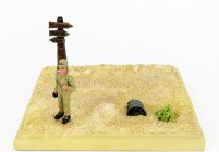 Edicola Diorama Soldato Nel Deserto - Desert Man 1:43 Béžová