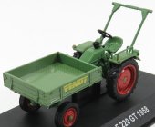 Edicola Fendt F220gt Tractor Truck 1958 - Con Vetrina - S vitrínou 1:43 Zeleno-červená