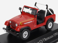 Edicola Jeep Cj-7 Renegado Open 1983 1:43 Červená