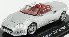 Edicola Spyker C12 Spyder 2008 - Con Vetrina - S vitrínou 1:43 Silver