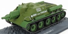 Edicola Tank Su-122 Cy-122 Carro Armato 1943 - poškodenie Blister Box 1:43 Vojenská zelená