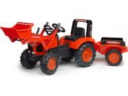 FALK – Šliapací traktor Kubota M135GX s nakladačom a vlečkou