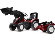 FALK – Šliapací traktor Valtra S4 s nakladačom a vlečkou