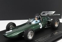 Gp-repliky BRM F1 P57 Brm Team N 3 Winner South Africa World Champion (with Pilot Figure) 1962 Graham Hill - Con Vetrina - With Showcase 1:18 Green Met