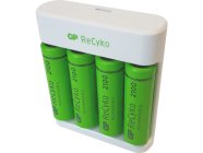 GP USB nabíjačka Eco E411 + 4AA GP ReCyko 2100