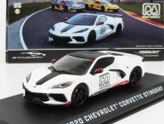 Greenlight Chevrolet Corvette C8 Official Pace Car Road America 2020 1:43 Biela