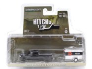 Greenlight Dodge Ram 2500 Pick-up Ups 2023 s prívesom 1:64 čierna biela