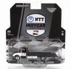 Greenlight International Durastar 4400 Flatbed Truck Carro Attrezzi Ntt Indycar Series - Wrecker Road Service 2023 1:64 biela čierna