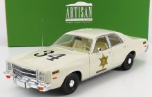 Greenlight Plymouth Fury Hazzard Police Hazzard County 1977 1:18 biely