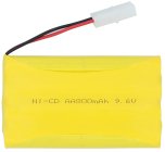 Akumulátor 9,6 V 800 mAh NiCd