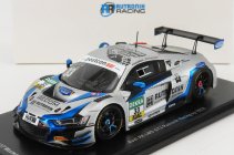 Iskrový model Audi R8 Lms Gt3 Team Tece Rutronik Racing N 33 Adac Gt Masters Oschersleben 2021 D.marschall - K.l.schramm 1:43 Silver Blue Fluo