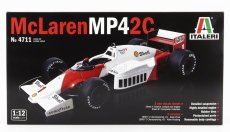 Italeri Mclaren F1 Mp42c N 1 Majster sveta Alain Prost + N 2 Keke Rosberg Sezóna 1986 1:12 Bielo-červená