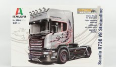 Italeri Scania R730 ťahač V8 Streamline Silver Griffin 2-assi 2011 1:24 /