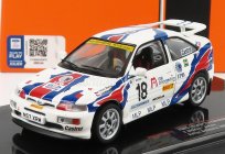 Ixo-models Ford england Escort Rs Cosworth N 18 Rally Bohemia 1996 V.blahna - J.pelc 1:43 Biela Modrá Červená