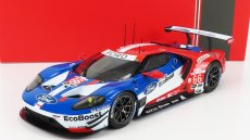 Ixo-models Ford usa Gt 3.5l Turbo V6 Team Ford Chip Ganassi Uk N 66 Winner Gtlm Class 24h Daytona 2017 D.muller - J.hand - S.bourdais 1:18 Červená Modrá Biela