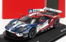 Ixo-models Ford usa Gt 3.5l Turbo V6 Team Ford Chip Ganassi Usa N 68 3rd Lmgte Pro Class 24h Le Mans 2018 J.hand - D.muller - S.bourdais 1:43 Modrá červená biela