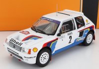 Ixo-models Peugeot 205 T16 N 2 Rally Montecarlo 1985 A.vatanen - T.harryman 1:24 Biela modrá červená