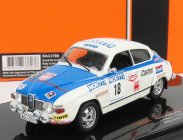 Ixo-models Saab 96 V4 N 18 Rally 1000 Lakes 1976 J.vilkas - J.soini 1:43 Biela Modrá