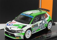 Ixo-models Škoda Fabia Rally2 Evo N 22 Rally Montecarlo 2022 N.gryazin - K.aleeksandrov 1:43 Zelená Biela Sivá