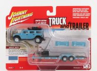 Johnny Lightning Hummer H2 s prívesom 2004 1:64 Ocean Blue