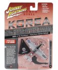 Johnny lightning North american F51d Mustang Vojenské lietadlo 1945 1:100 Silver Black