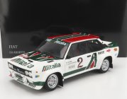 Kyosho Fiat 131 Abarth Alitalia N 2 Rally Montecarlo 1978 W.rohrl - C.geistdorfer 1:18 Biela zelená červená