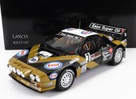 Kyosho Lancia 037 Grifone Esso N 3 Rally Targa Florio 1985 F.tabaton - L-tedeschini 1:18 Black Gold