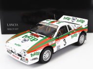 Kyosho Lancia 037 Totip N 3 Rally Isola D'elba 1985 D.cerrato - G.cerri 1:18 Biela červená zelená