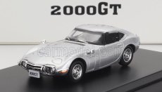 LCD model Toyota 2000gt Coupe 1967 1:64 strieborná