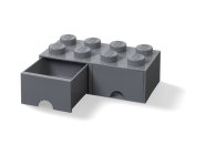 LEGO úložný box so zásuvkami 250x500x180 mm – tmavosivý