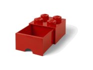 LEGO úložný box so zásuvkou 250x250x180mm – červený