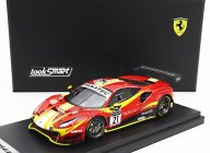 Looksmart Ferrari 488 Gt3 Evo 3.9l Turbo V8 Team Af Corse N 21 24h Spa 2022 Alessandro Balzan - Hugo Delacour - David Perel Cedric Sbirrazzuoli 1:43 Červená žltá čierna