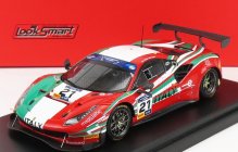 Looksmart Ferrari 488 Gt3 Italy Team N 21 8h Fia Motorsport Games Gt Cup Vallelunga 2019 Gianluca Roda - Giorgio Roda 1:43 Červená talianska vlajka