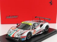 Looksmart Ferrari 488 Gte Evo 3.9l Turbo V8 Team Af Corse N 54 24h Le Mans 2021 F.castellacci - G.fisichella - T.flohr 1:43 Matná strieborná červená