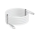 Magnetický samonavíjací nabíjací kábel USB (Type-C na Lightning) (90 cm)