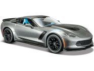 Maisto Corvette Grand Sport 2017 1:24 sivá metalíza