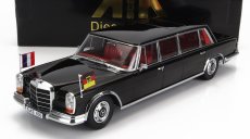 Mercedes benz triedy S 600 Lwb Pullman (w100) Willy Brandt - Georges Pompidou 1964 1:18 čierna