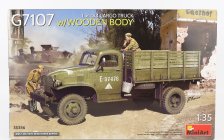 Miniart Chevrolet G7107 1,5t 4x4 Cargo Truck Drevená karoséria Vojenský 1945 1:35 /