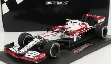 Minichamps Alfa romeo F1 C41 Team Orlen Racing N 99 Posledné preteky Abu Dhabi GP 2021 Antonio Giovinazzi 1:18 Biela červená met.