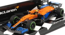 Minichamps Mclaren F1 Mcl35l Mercedes M12 Eq Power+ Team Mclaren N 4 3. Emilia Romagna Taliansko Gp 2021 Lando Norris 1:43 Oranžová svetlomodrá