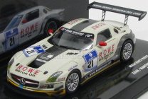 Minichamps Mercedes benz Sls Amg Gt3 N 21 24h Nurburgring 2012 Zehe - Hartung - Rehfeld - Bullit 1:43 Bielo-sivá