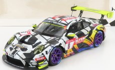 Minichamps Porsche 911 991-2 Gt3-r Team Iron Force N 8 24h Nurburgring 2019 J.e.slooten - L.luhr - A.de Leener - S.jans 1:18 Biela čierna žltá