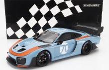 Minichamps Porsche 935/19 N 70 Gulf - Base 911 991-2 Gt2 Rs Coupe 2018 1:18 Svetlo modrá oranžová