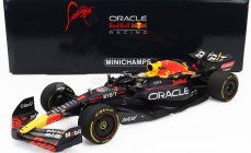 Minichamps Red bull F1 Rb18 Team Oracle Red Bull Racing N 1 Winner Mexico Gp World Champion 2022 Max Verstappen 1:18 Matná modrá žltá červená