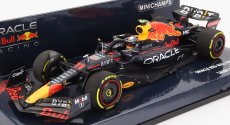 Minichamps Red bull F1 Rb18 Team Oracle Red Bull Racing N 11 Bahrain Gp 2022 Sergio Perez 1:43 Matná modrá žltá červená